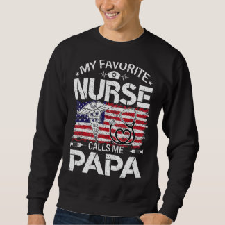 Retro Us Flag Meine Lieblings-Krankenschwester nen Sweatshirt
