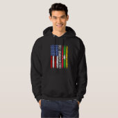Retro US Myanmar Flag Beste Großmutter je Mutter Hoodie (Vorne ganz)