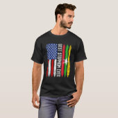 Retro Us Myanmar Flag Beste Stepmutter je Mutter T-Shirt (Vorne ganz)