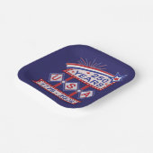 Retro USA 250 Jahre Marquee Sign 1776-2026 Pappteller (Gewinkelt)