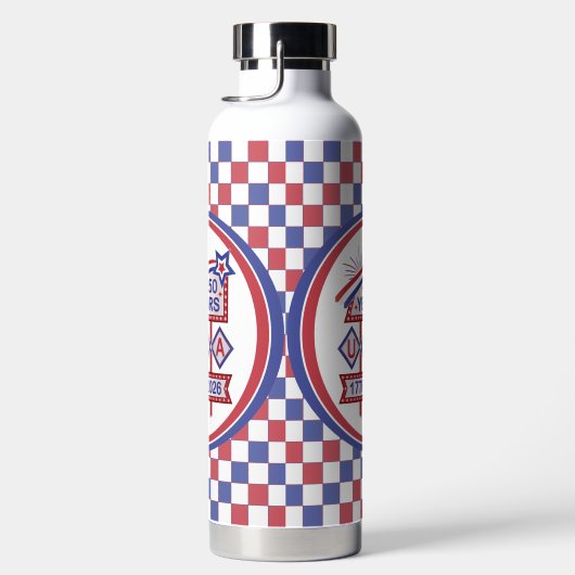 Retro USA 250 Jahre Marquee Sign 1776-2026 Trinkflasche (Rechts)