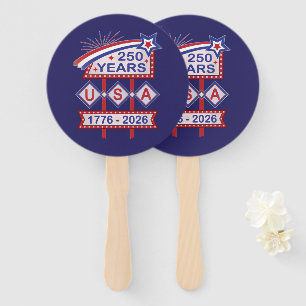Retro USA 250. Jubiläums-Marquee-Schild 1776-2026 Fächer