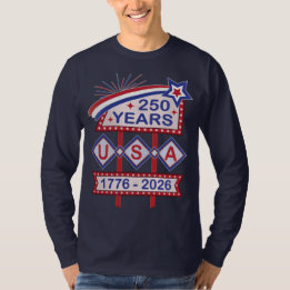 Retro USA 250. Jubiläums-Marquee-Schild 1776-2026 T-Shirt