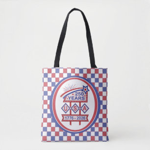 Retro USA 250. Jubiläums-Marquee-Schild 1776-2026 Tasche