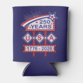 Retro USA 250th Anniversary Marquee Sign 1776-2026 Dosenkühler (Vorderseite)