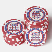 Retro USA 250th Anniversary Marquee Sign 1776-2026 Pokerchips (Stapel)