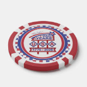 Retro USA 250th Anniversary Marquee Sign 1776-2026 Pokerchips (Einzeln)