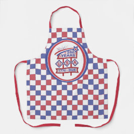 Retro USA 250th Anniversary Marquee Sign 1776-2026 Schürze