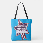 Retro USA Class 2026 Zurück in die Schule Tasche (Rückseite)