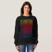 Retro USA farbenfrohe Stadt Nostalgie Pomona Sweatshirt (Vorne ganz)