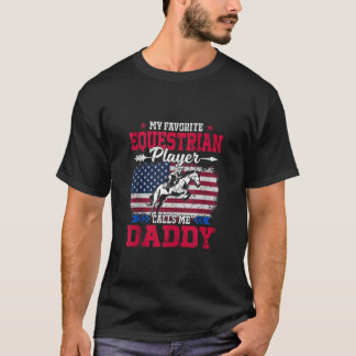 Retro USA Flag Reitspieler ruft Me Daddy 4t an T-Shirt