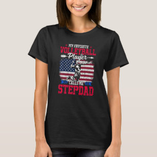 Retro-USA-Flagge Volleyballspieler nennt mich Stie T-Shirt