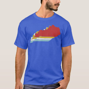 Retro-USA-Staat Vintage-Karte Kentucky  T-Shirt