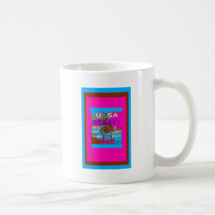 Retro USA Stärker Zusammen Abstraktes Kunstposter Kaffeetasse