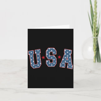 Retro USA Stern 4. Juli Patriotisch Unabhängigkeit Karte