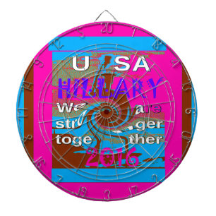 Retro USA Stronger Together Abstrakt Art Print Dartscheibe