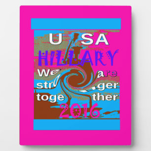 Retro USA Stronger Together Abstrakt Art Print Fotoplatte