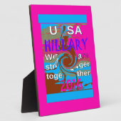 Retro USA Stronger Together Abstrakt Art Print Fotoplatte (Seite)