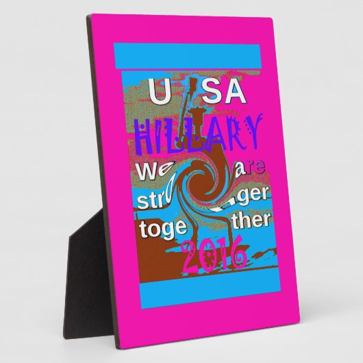 Retro USA Stronger Together Abstrakt Art Print Fotoplatte (Seite)