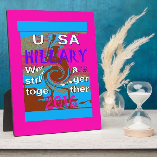 Retro USA Stronger Together Abstrakt Art Print Fotoplatte (Seite)