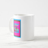 Retro USA Stronger Together Abstrakt Art Print Kaffeetasse (Vorderseite Links)