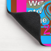 Retro USA Stronger Together Abstrakt Art Print Mousepad (Ecke)