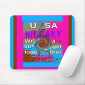 Retro USA Stronger Together Abstrakt Art Print Mousepad (Mit Mouse)