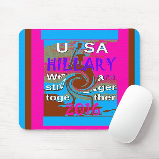 Retro USA Stronger Together Abstrakt Art Print Mousepad (Mit Mouse)