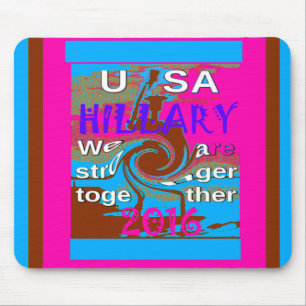 Retro USA Stronger Together Abstrakt Art Print Mousepad