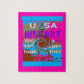 Retro USA Stronger Together Abstrakt Art Print Puzzle (Vertikal)