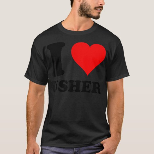 Retro Usher Vorname Personalisiert in meinem Usher T-Shirt (Vorderseite)