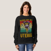 Retro Uterus Support Hysterectomy Recovery Product Sweatshirt (Vorne ganz)