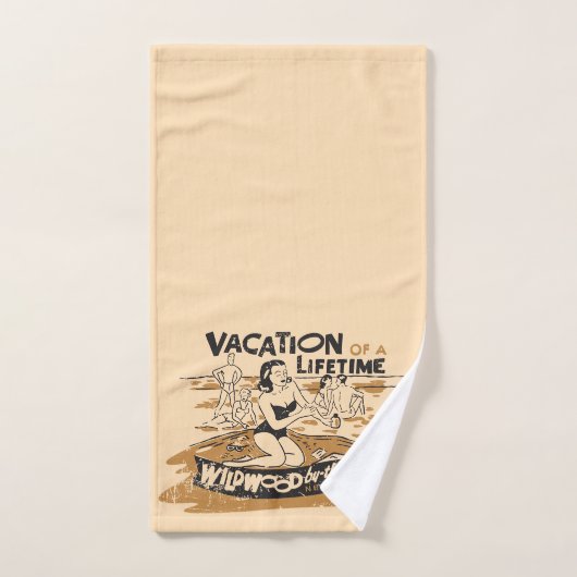 Retro Vacation a Lifetime Wildwood NJ Guest Handtuch (Handtuch)