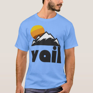 Retro Vail Colorado ) ( Tourist Souvenir Travel D T-Shirt