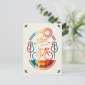 Retro Vail Mountain Bike Trail. Postkarte (Stehend Vorderseite)