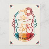 Retro Vail Mountain Bike Trail. Postkarte (Vorderseite)