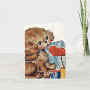 Retro Valentine Card für Kinder Feiertagskarte