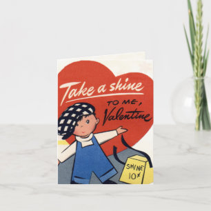 Retro Valentine Card für Kinder Feiertagskarte