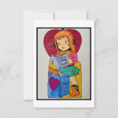 Retro Valentine Dankeskarte (Vorderseite)