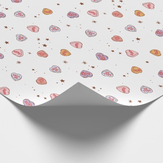 Retro Valentine Geschenkpapier (Ecke)