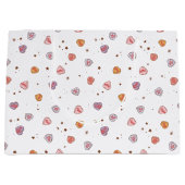 Retro Valentine Große Geschenktüte (Vorderseite)