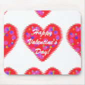 Retro Valentine Hearts Mousepad (Vorne)