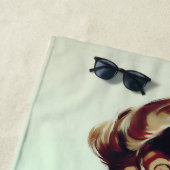 Retro Valentine Koketter Typ Strandtuch (Beispiel)
