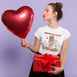 Retro Valentine Schokolade ist mein Valentin T-Shirt
