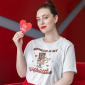 Retro Valentine Schokolade ist mein Valentin T-Shirt