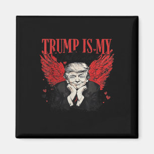 Retro Valentine Trump ist mein Valentinin Funny Tr Magnet