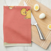 Retro Valentinekitsch-Vintage Kinder Geschirrtuch (Viertel Falte)