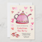 Retro Valentine's Day Galentines Party Mittagessen Einladung (Vorderseite)