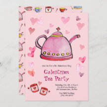 Retro Valentine's Day Galentines Tea Ladys Lunch