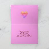Retro Valentine's Day Heart Karte (Innenseite)